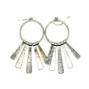 Silpada Nod To Mod Textured Earrings
